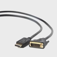 GEMBIRD Video adapter kabel CC-DPM-DVIM-6, 1.8 m, DisplayPort na DVI, crni