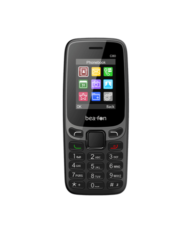 BEAFON Telefon na tipke C80, crni