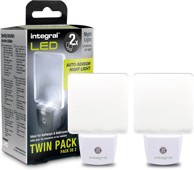 INTEGRAL LED noćno svjetlo sa senzorom, 2 kom., bijelo