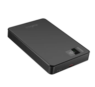 GEMBIRD magnetski bežični powerbank s LCD zaslonom, 10000 mAh, 15 W, crni