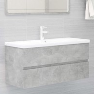 Ormarić za umivaonik siva boja betona 100x38,5x45 cm od iverice