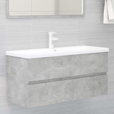 Ormarić za umivaonik siva boja betona 100x38,5x45 cm od iverice