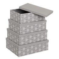 CASA SELECCIÓN Kartonske kutije za pohranu u setu 15 kom s poklopcem Route 