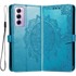 Preklopna maskica za Oppo Reno 12, mandala, plava