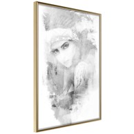 Poster Mysterious Look (Grey) 20x30
