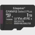 KINGSTON Memorijska kartica microSDXC Canvas Select Plus, 1TB, crna, UHS-I, U3, Class 10, V30