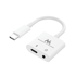 MACLEAN Adapter USB-C na USB-C + 3.5 mm audio MCTV-848, PD 30 W, crna