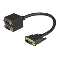 STARTECH DVI kabel DVISPL1DD 0,3 m DVI-D na 2 x DVI-D, crni