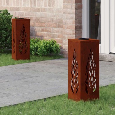 Solarna LED svjetlost za stazu 2 pcs Corten čelik Corten čelik