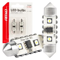 AMIO LED žarulje CANBUS Festoon C5W 39mm 12SMD 3838 bijele 12V/24V