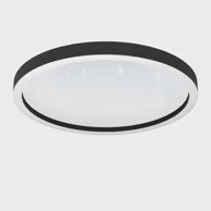 EGLO Plafonjera Montemorelos-z 900412, LED 34,5 W, RGB-bijela, PROM 570, crna, kristal efekt