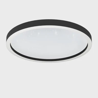 EGLO Plafonjera Montemorelos-z 900412, LED 34,5 W, RGB-bijela, PROM 570, crna, kristal efekt