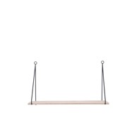 Drvena polica s metalnim držačem