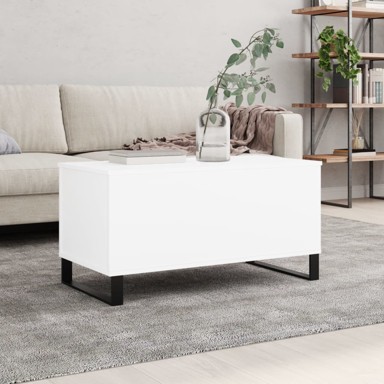 Stolić za kavu bijeli 90 x 44,5 x 45 cm od konstruiranog drva