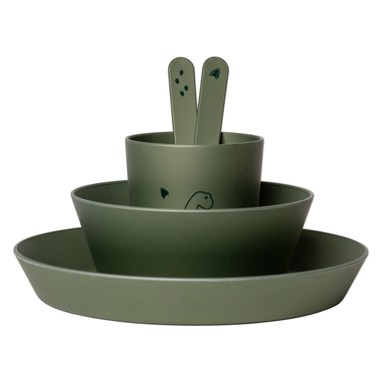 CITRON Set posuđa od bio materijala, zeleni