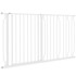 HOMESTAR Sigurnosna vrata za pse, podesiva duljina 75-145 cm, čelični okvir, bijela