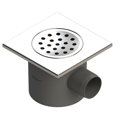 Odvod podni s rešetkom i okvirom horizontalni 1 FI 50 4050R