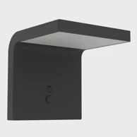 EGLO Vanjska solarna zidna lampa 1xled 6w, senzor, crno/bijela spiante 901082