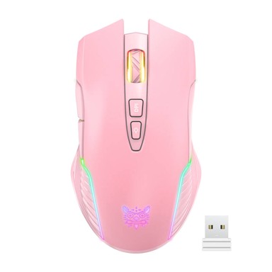 ONIKUMA Bežični gaming miš CW905, ružičasti, 2.4G