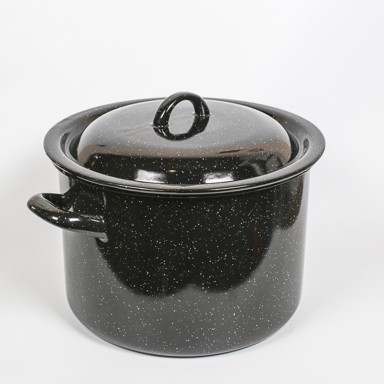 VEF Lonac crni 25 cm 10 l