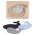 KINDSGUT Drvena reljefna puzzle Whale