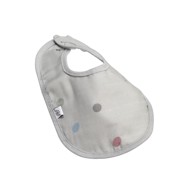 KINDSGUT Sivi podbradnik od muslina Dots