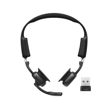 SHOKZ Slušalice OpenMeet UC, bežične, Bluetooth, za videokonferencije, koštana vodljivost, USB-A adapter