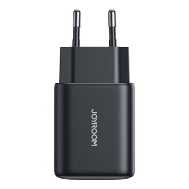 JOYROOM Zidni punjač JR-TCF13 25W s dva priključka (USB-A + USB-C), crni