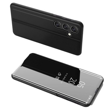 MG Preklopna maskica za Samsung Galaxy S24 FE, Clear View, crna