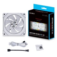 LIAN LI Računalni ventilator UNI FAN SL120 V2 ARGB Reverse Blade PWM - 120mm, bijeli UF-RSL120V2-1W