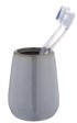 WENKO Keramička čaša za četkice za zube Sirmione, siva