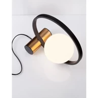 NOVA LUCE Stolna lampa Neso, E14, IP20, brušena zlatna/crna