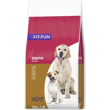 FIT+FUN Hrana za pse Adult Sensitive janjetina, 10 kg