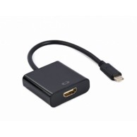 GEMBIRD USB Type-C - HDMI adapter kabel 4K 60Hz 15 cm, crni
