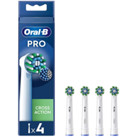 ORAL-B Glava četkice za zube CrossAction, 4 kom, bijela