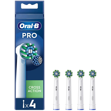 ORAL-B Glava četkice za zube CrossAction, 4 kom, bijela