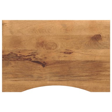 Ploča za radni stol zaobljena 80 × 60 × 2,5 cm, drvo mango