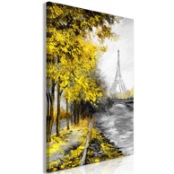 Slika Paris Channel Vertical Yellow 80x120