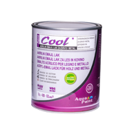COOL Akrilni emajl lak 0.75 L, crna mat