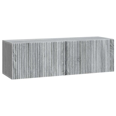 Zidni TV ormarić, 98 x 31 x 30 cm, konstruirano drvo, siva sonoma