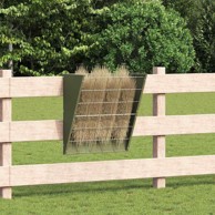 Viseća hranilica za sijeno, maslinasto zelena, 61 × 33 × 66 cm