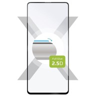 FIXED Kaljeno staklo za Galaxy A52/A52 5G s punim poklopcem crno