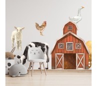 PASTELOWE Zidne naljepnice Životinje s farme 2