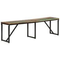 Klupa 160x35x46 cm od masivnog obnovljenog drva