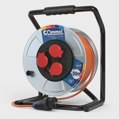 COMMEL 200-379 kabelska motalica na metalnom bubnju 280 mm, monofazna, 16 a 230 v ~ 350