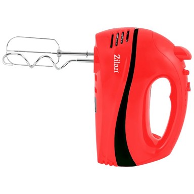 ZILAN Mikser ručni ZLN8401 (ZLN8402/RD), 5 brzina+turbo, 300 W, crveno/crna