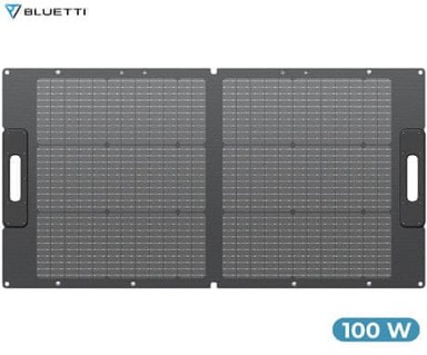 BLUETTI Prijenosni solarni panel PV100, 100 W, IP67, MC4, crni