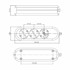 BACHMANN Produžni kabel 3x220V 385.270, bijela