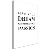 Slika Live Your Dream and Share Your Passion Vertical 80x120
