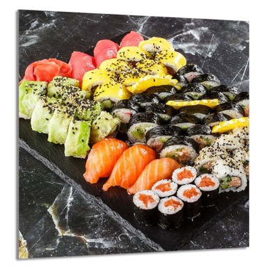 TMK Staklena zaštita za štednjak ili ploču za kuhanje 60x65, sushi